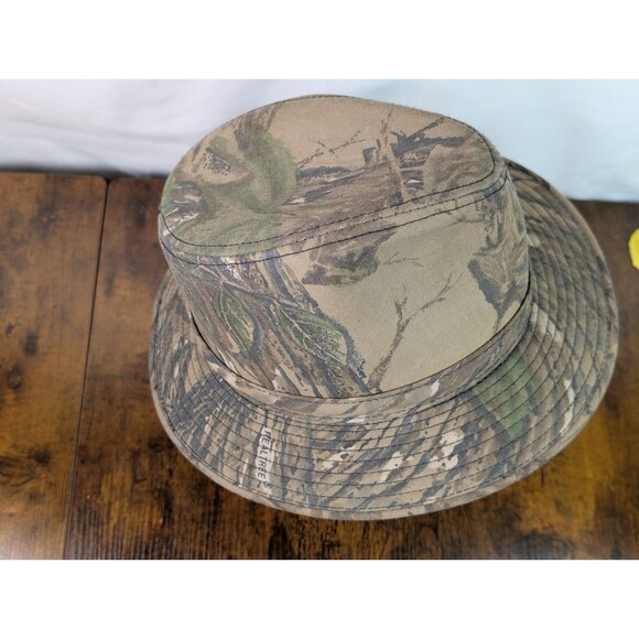 Vintage Realtree Camo Fedora Bush Hat Cap YA Youngan Outdoor Hunting Clean Mens - Picture 7 of 14